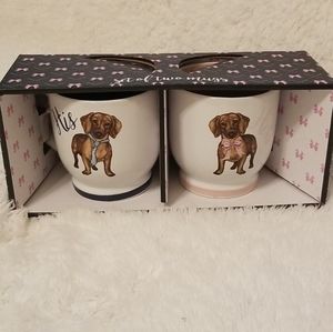 His & Hers Dachshund Mugs